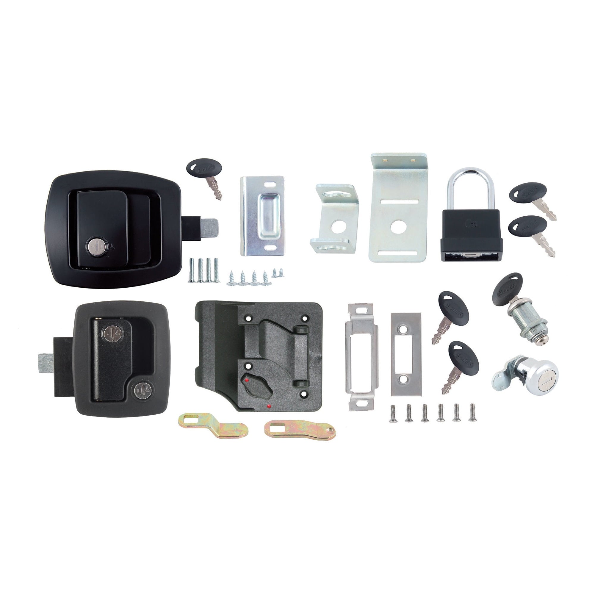 AP Products 013-6203 RV Keyed-A-Like Door Lock Kit - Deluxe, Black