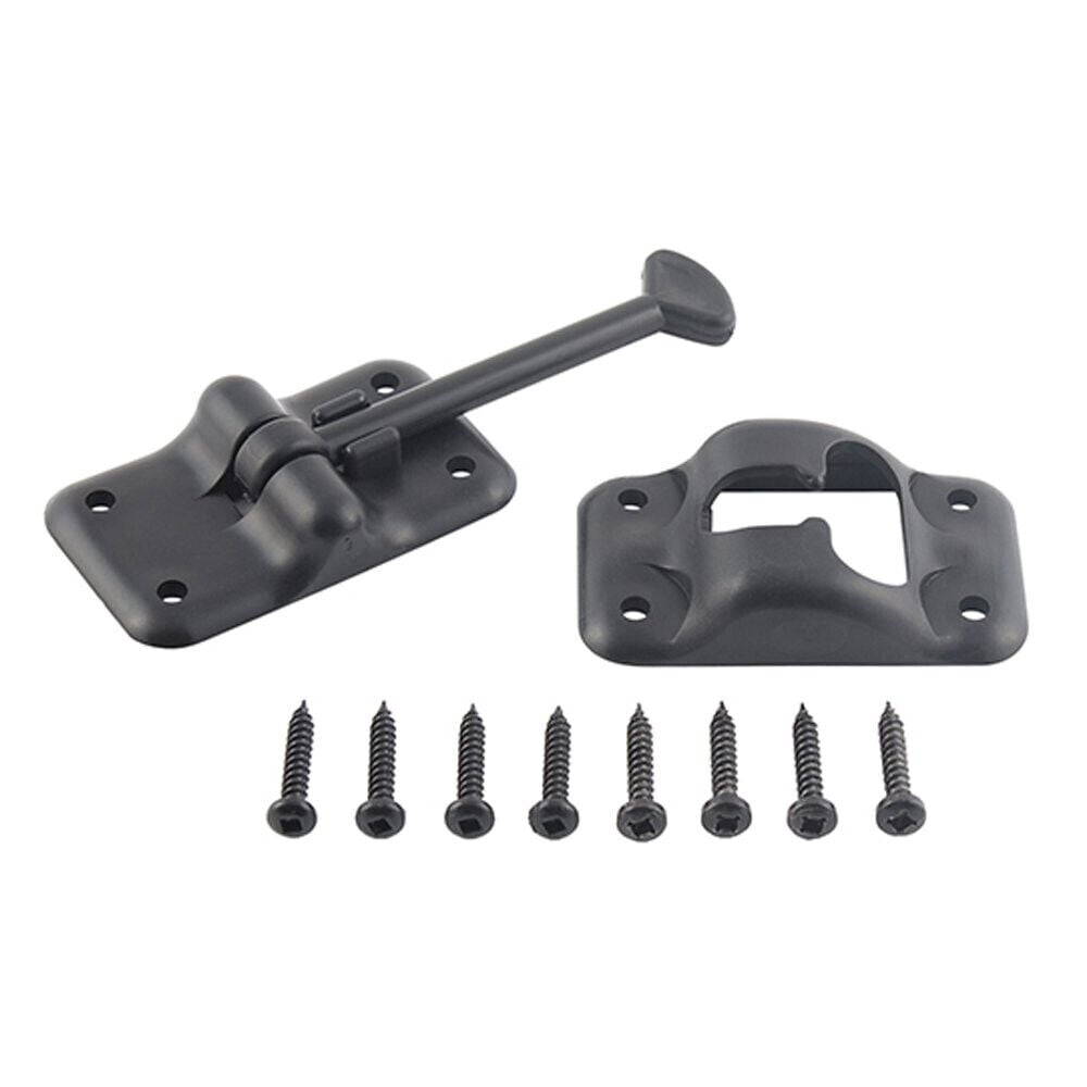 AP Products 013084BL 3.5 in. Plastic Door Holdback, Black