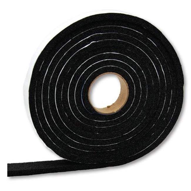 Vinyl Foam Tape-Blk 1/2X1/4X100'