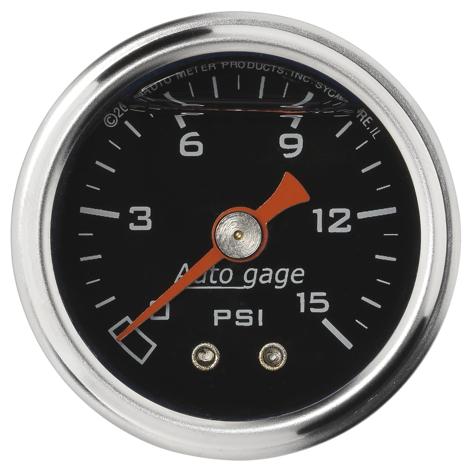 Autogage PSI Blk DIAL1.5'