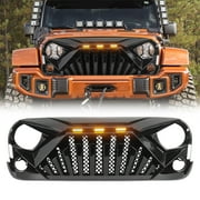 American Modified Goliath Grille for 07-18 Jeep Wrangler JK with Lights