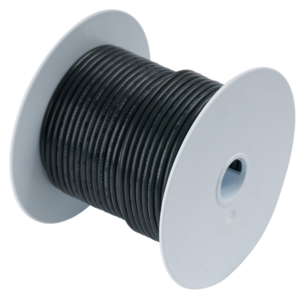 Wire 25' #10 Black Tinned Copper