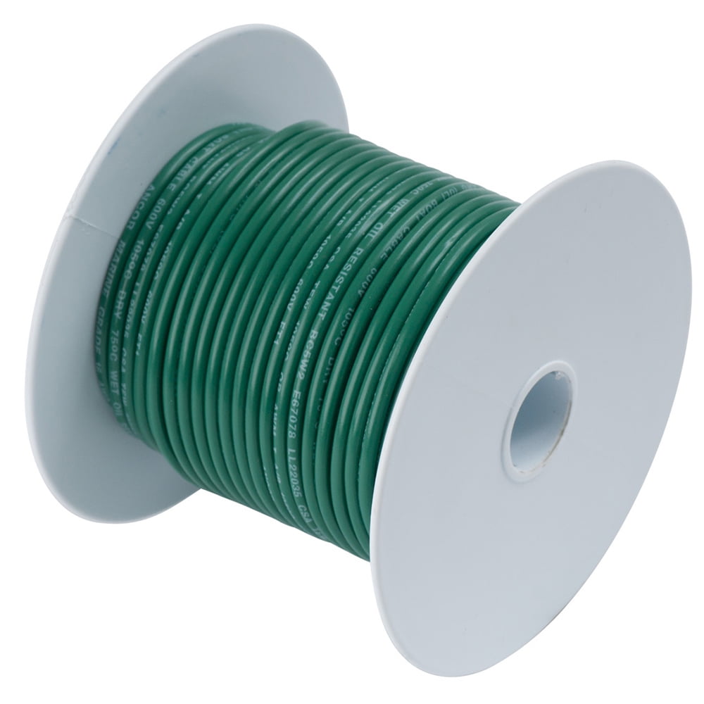 Ancor #111310 Wire, 100' #8 Tinned Copper, Green