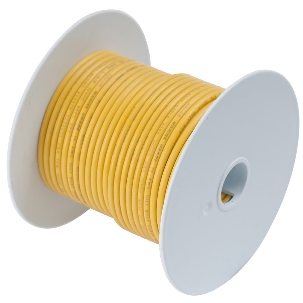 Ancor 114910 Wire, 100' #2 Tinned Copper, Yellow