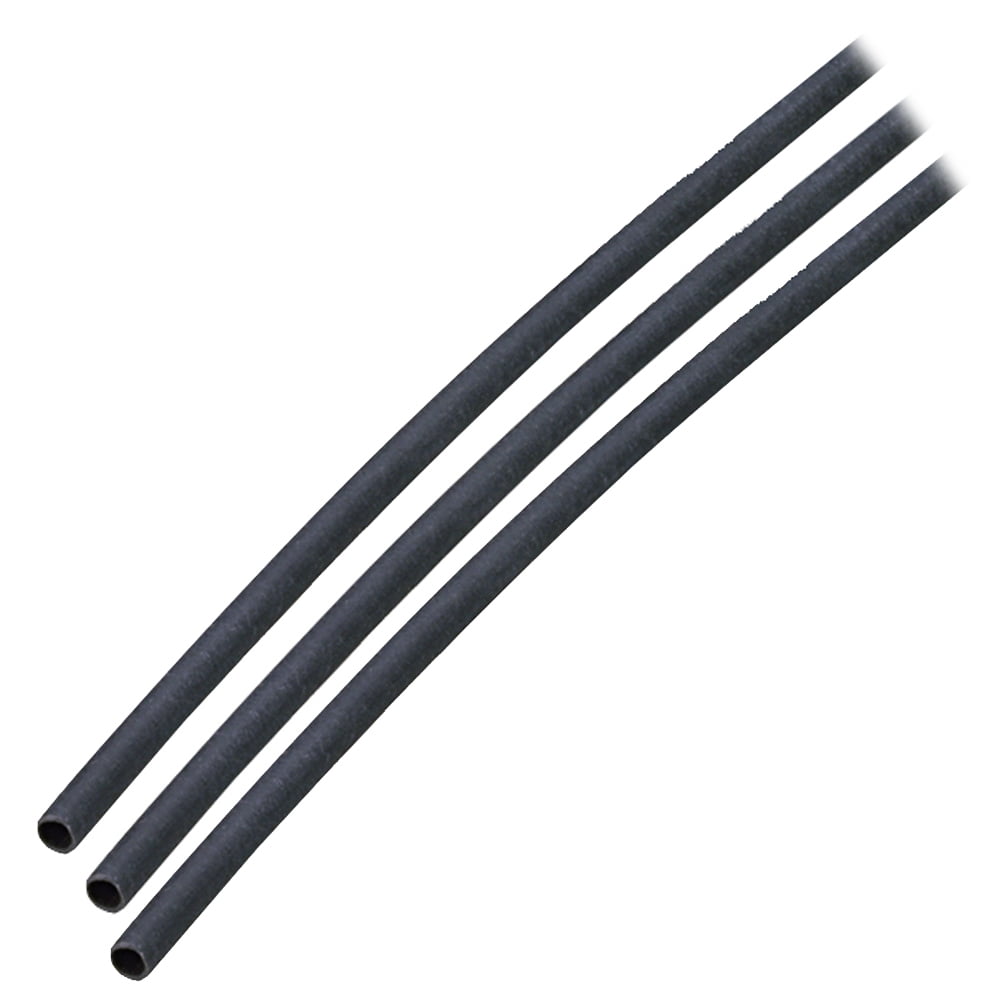 Ancor Marine Grade Electrical Adhesive Lined Heat Shrink Tubing 1/8' X 3' Black Heat Shrink