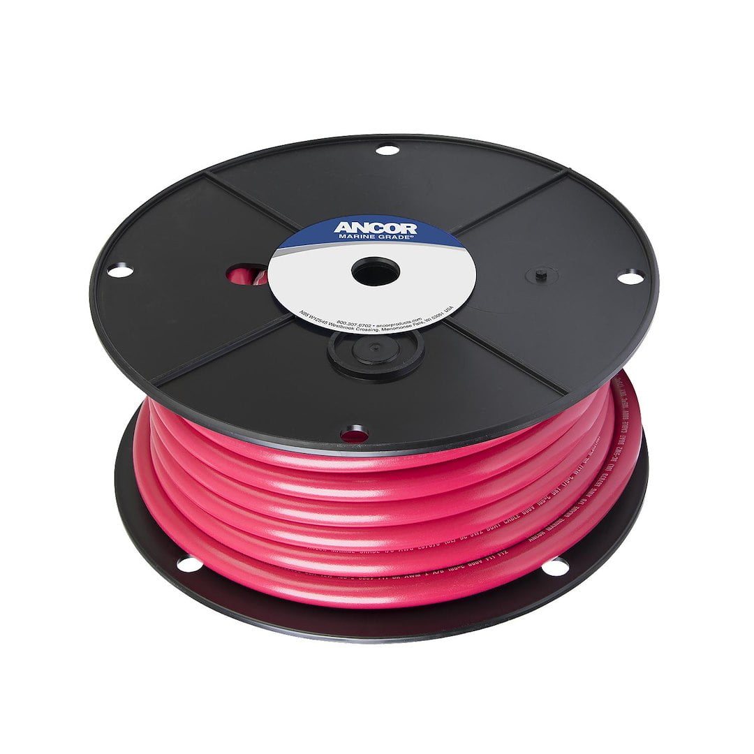 Ancor Red 1/0 AWG Tinned Copper Battery Cable - 25' [116502]
