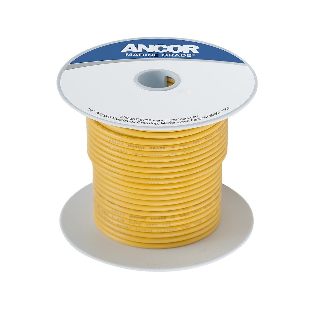 Ancor Yellow 14 AWG Primary Wire - 100'