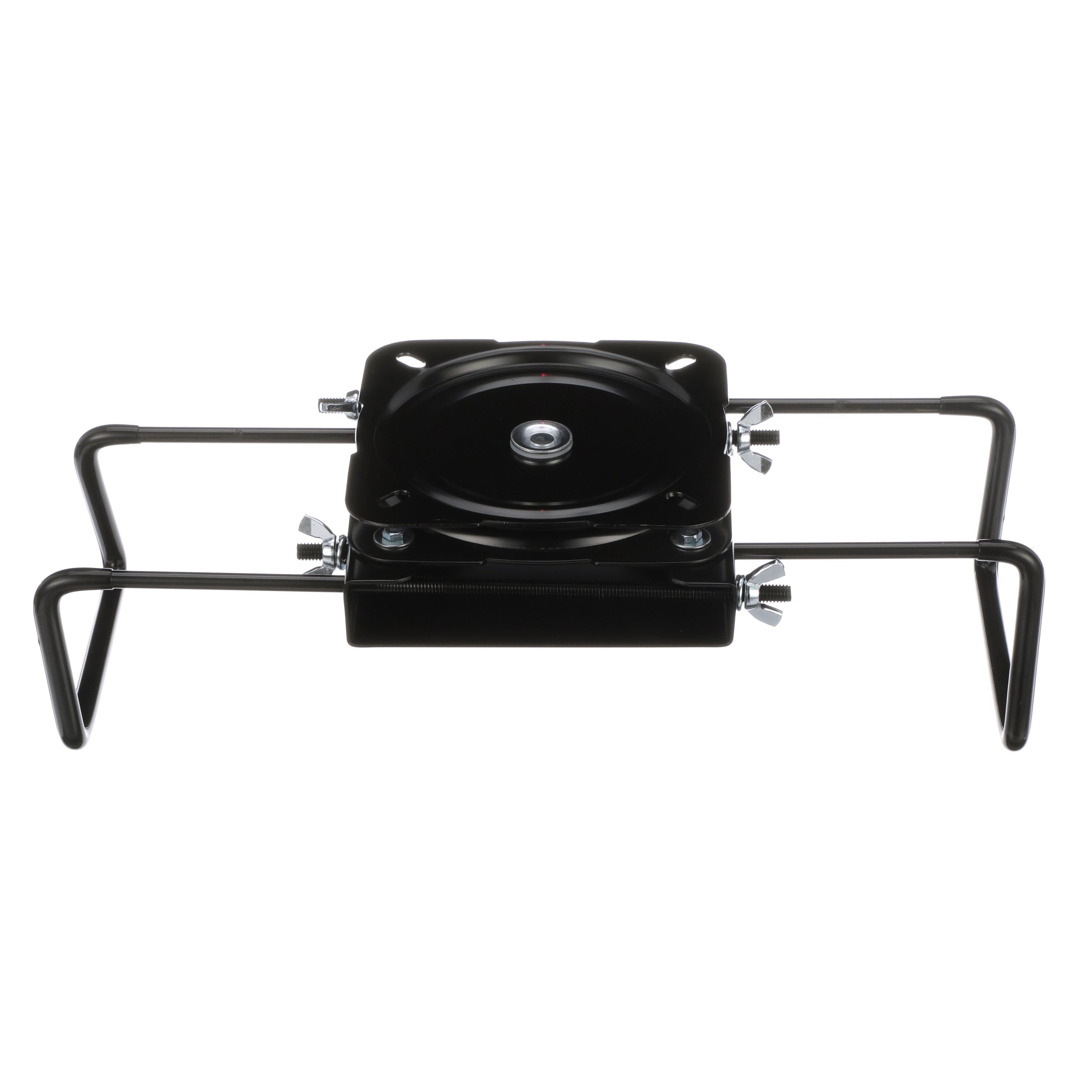 Attwood Seat Mount, Clamp-On With Swivel, Adjusts from 7  inches to 18 inches, Black, Powder-Coated Aluminum