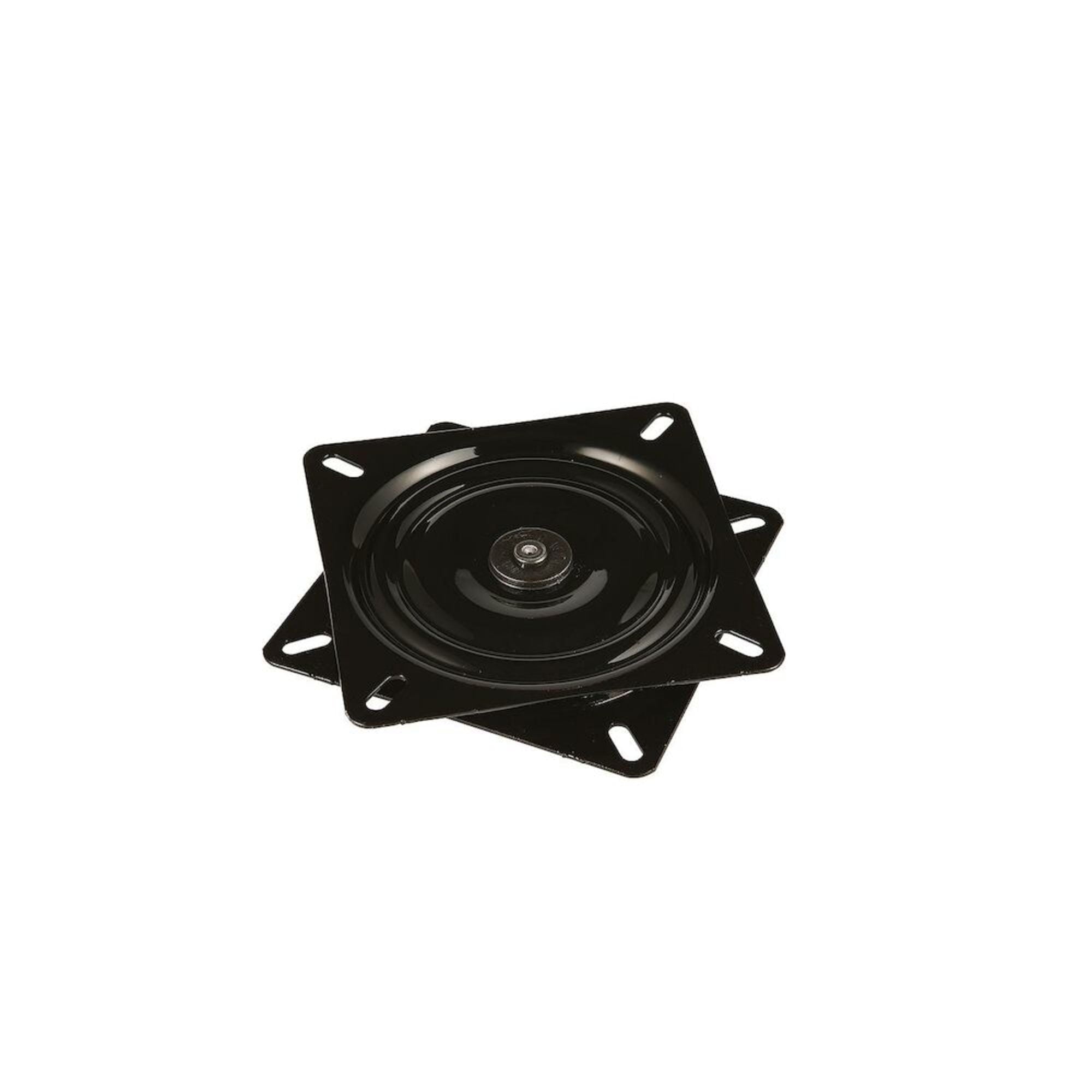 Attwood 17720 Seat Swivel, For Boat Seat, 6  Inches, 0-Degrees Tilt, Aluminum, Black Power Coated