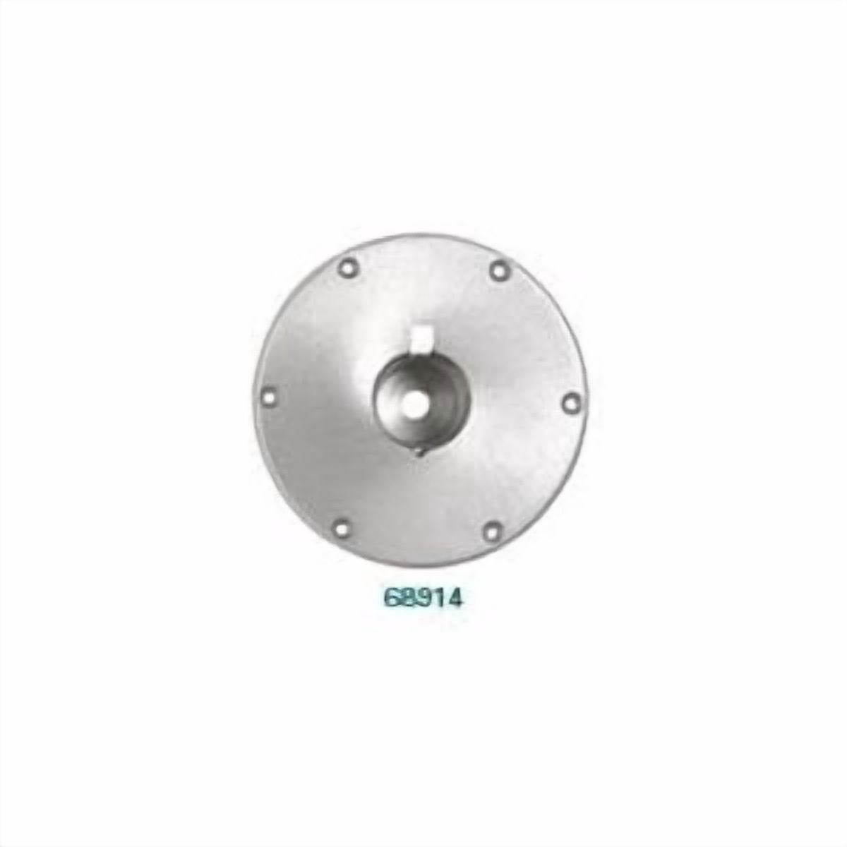 Wedge Base 9" Dia Brushed Alum