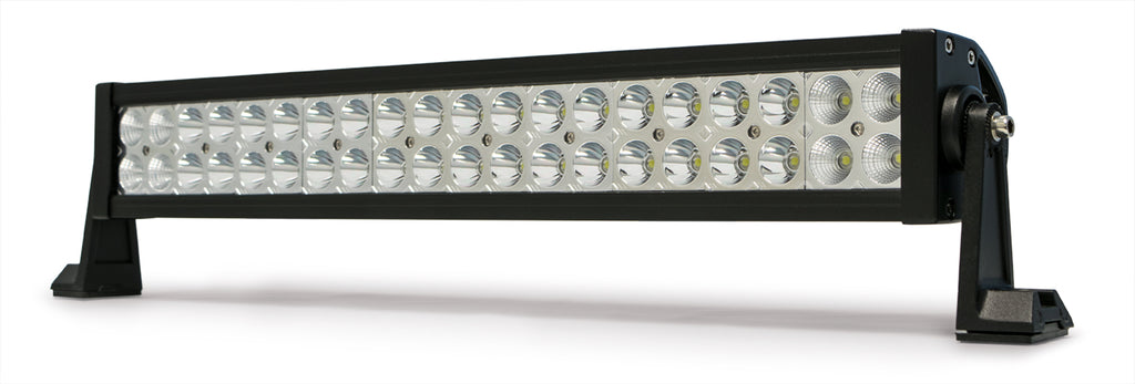 Dual Row LED Light Bar With Chrome Bezel