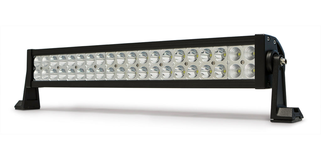Dual Row LED Light Bar With Chrome Bezel