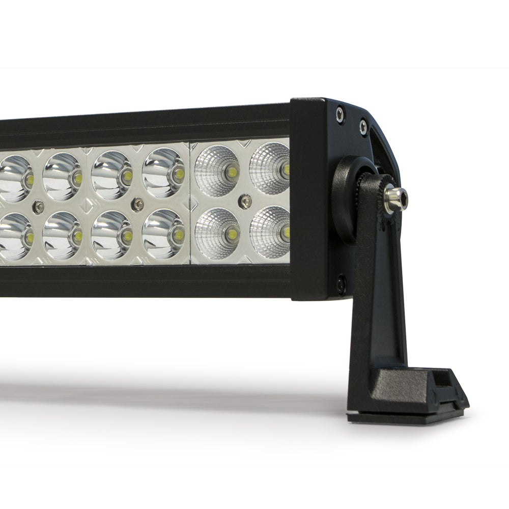 Dual Row LED Light Bar With Chrome Bezel