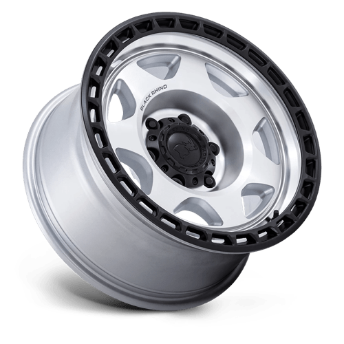 Black Rhino Hard Alloys VOYAGER 17X8.5 6X5.5 106 +0 SLV-MCH-BLK