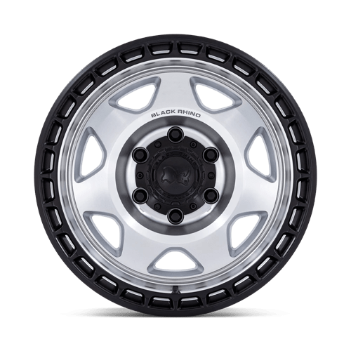 Black Rhino Hard Alloys VOYAGER 17X8.5 5X5 71 -10 SLV-MCH-BLK