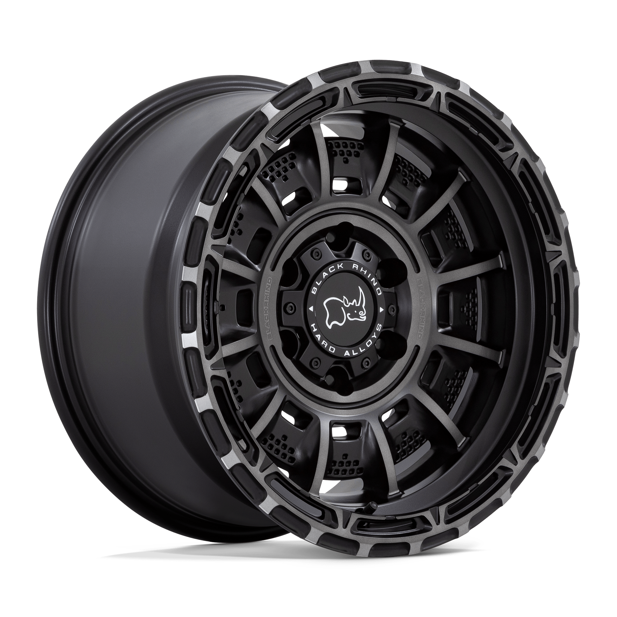 Black Rhino Hard Alloys LEGION 17X9 5X5.0 71 M-BLK GY-TN -12