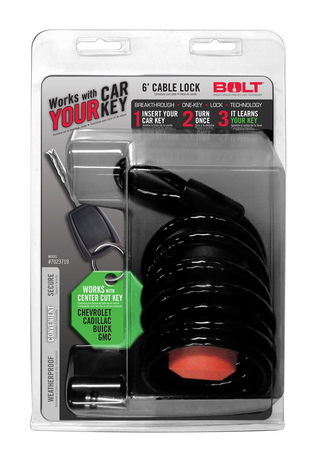 6' Cable Lock Gm Center