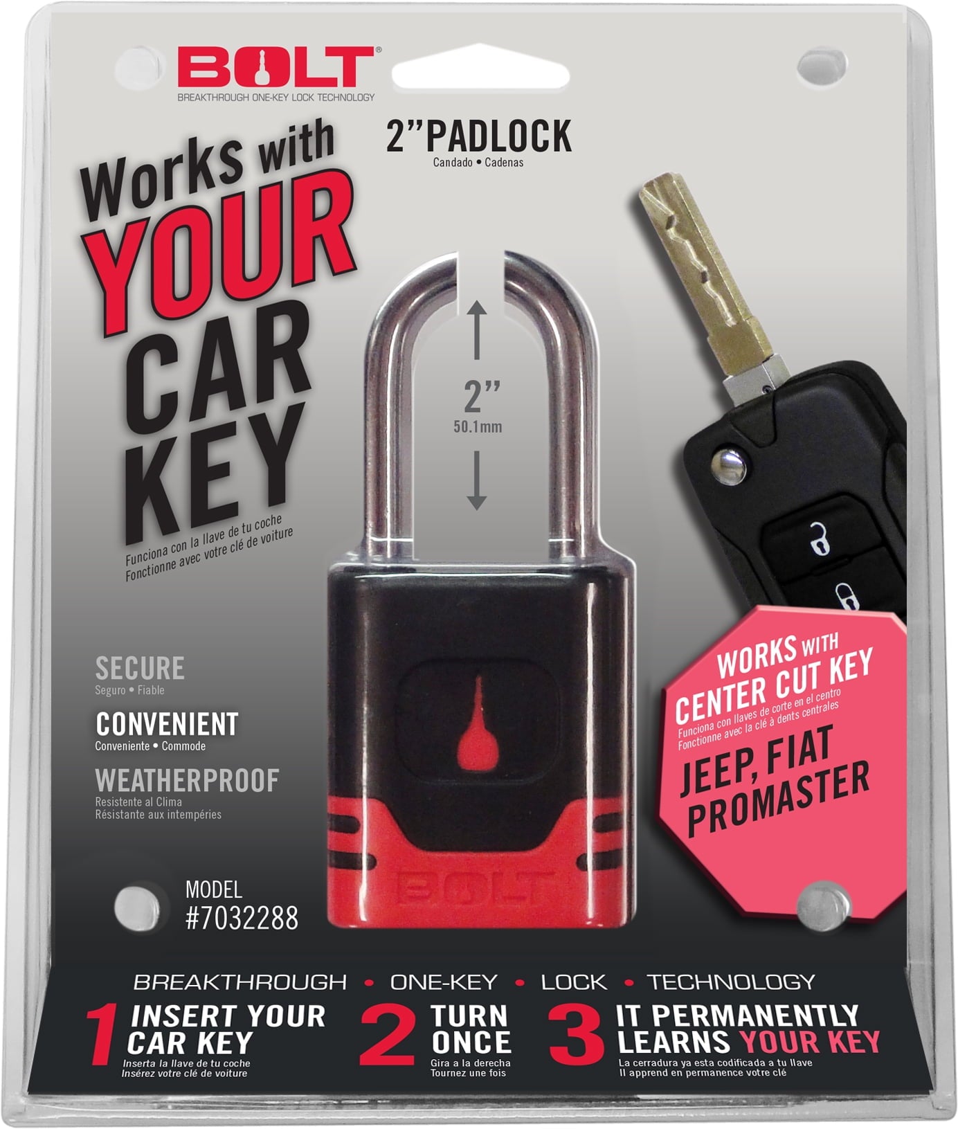 Padlock Jeep Center Cut