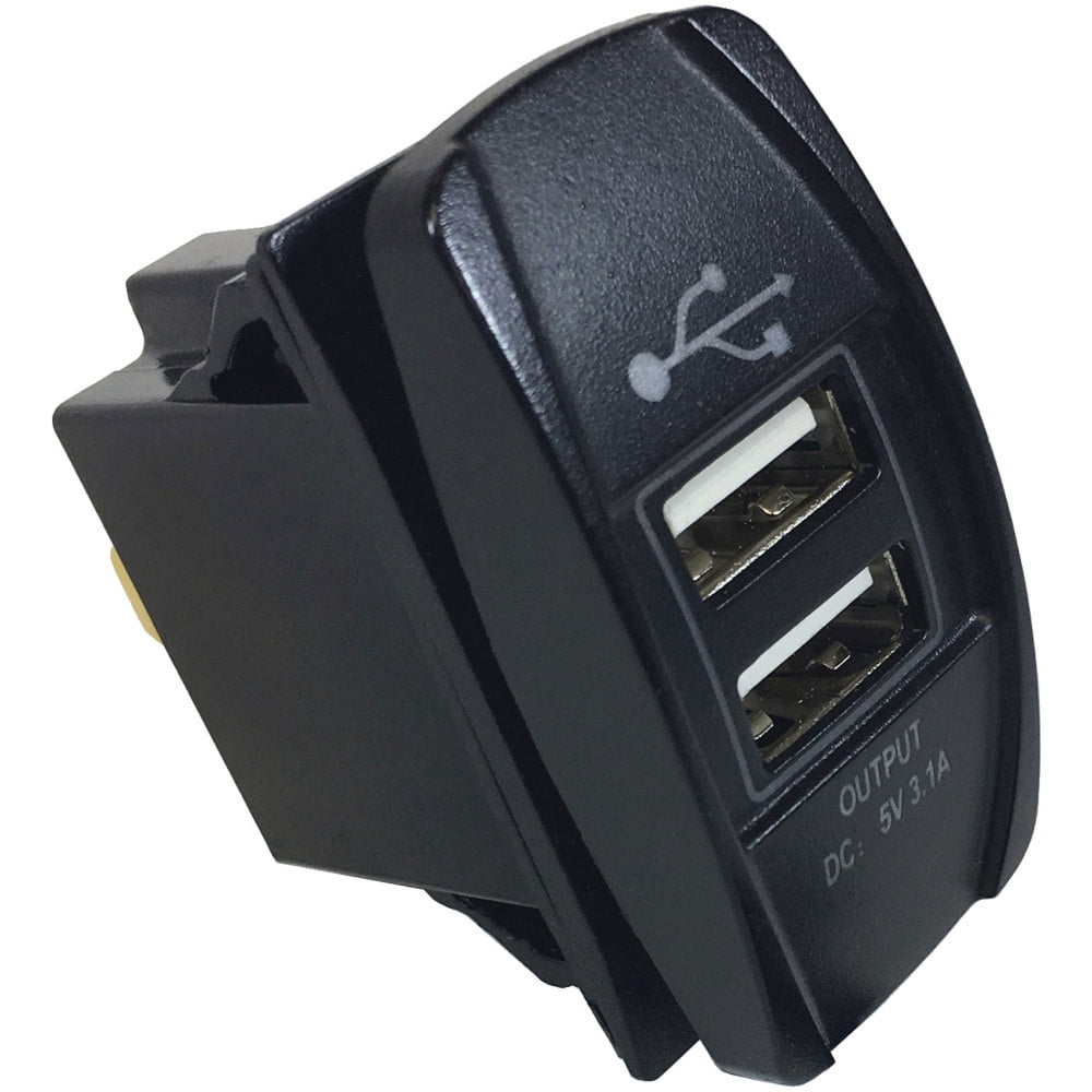 Rectangle Dual USB Port