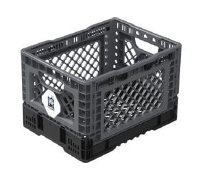 Medium Collapsible Crate Gray