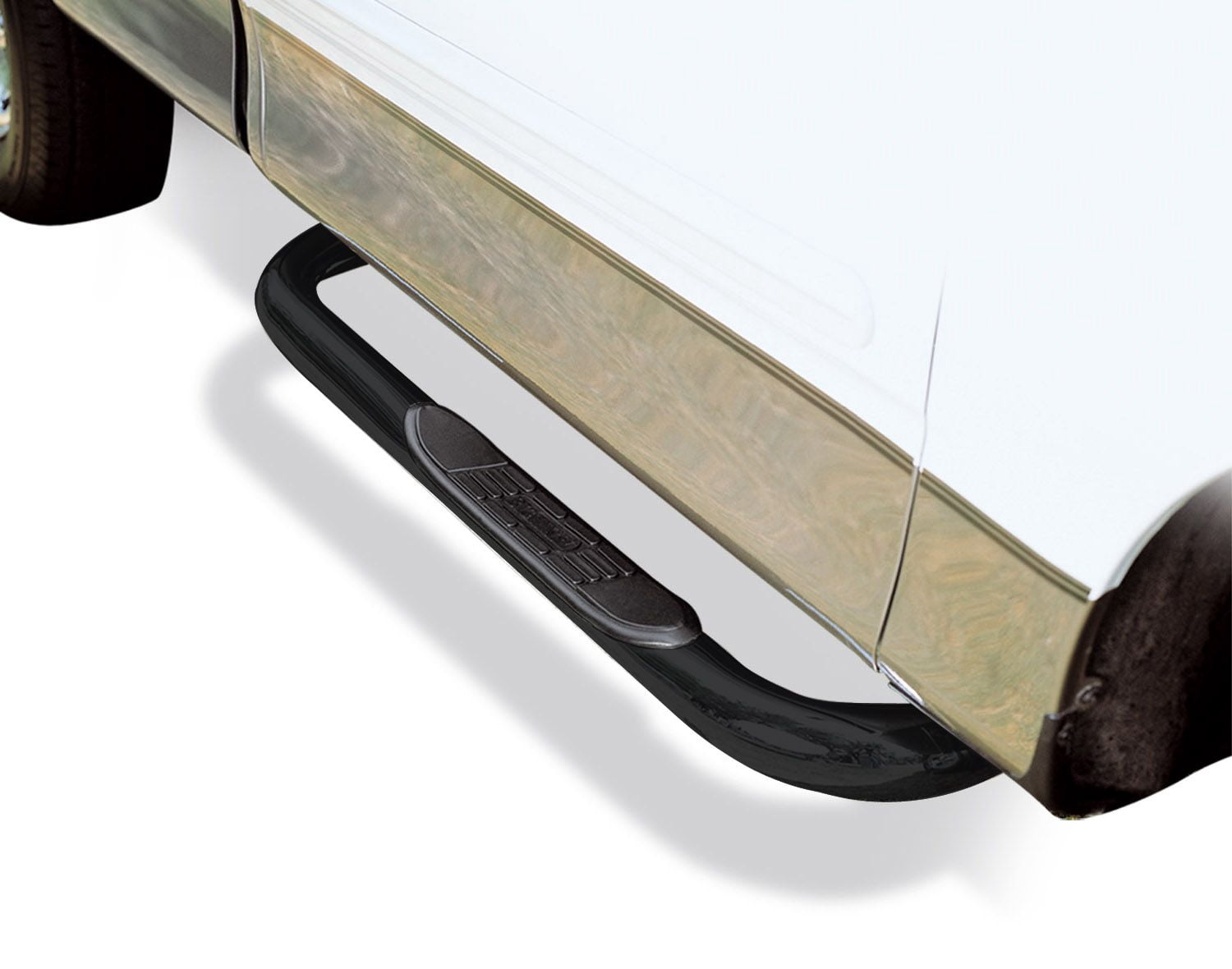 3' Round Side Bars Mild Steel Black
