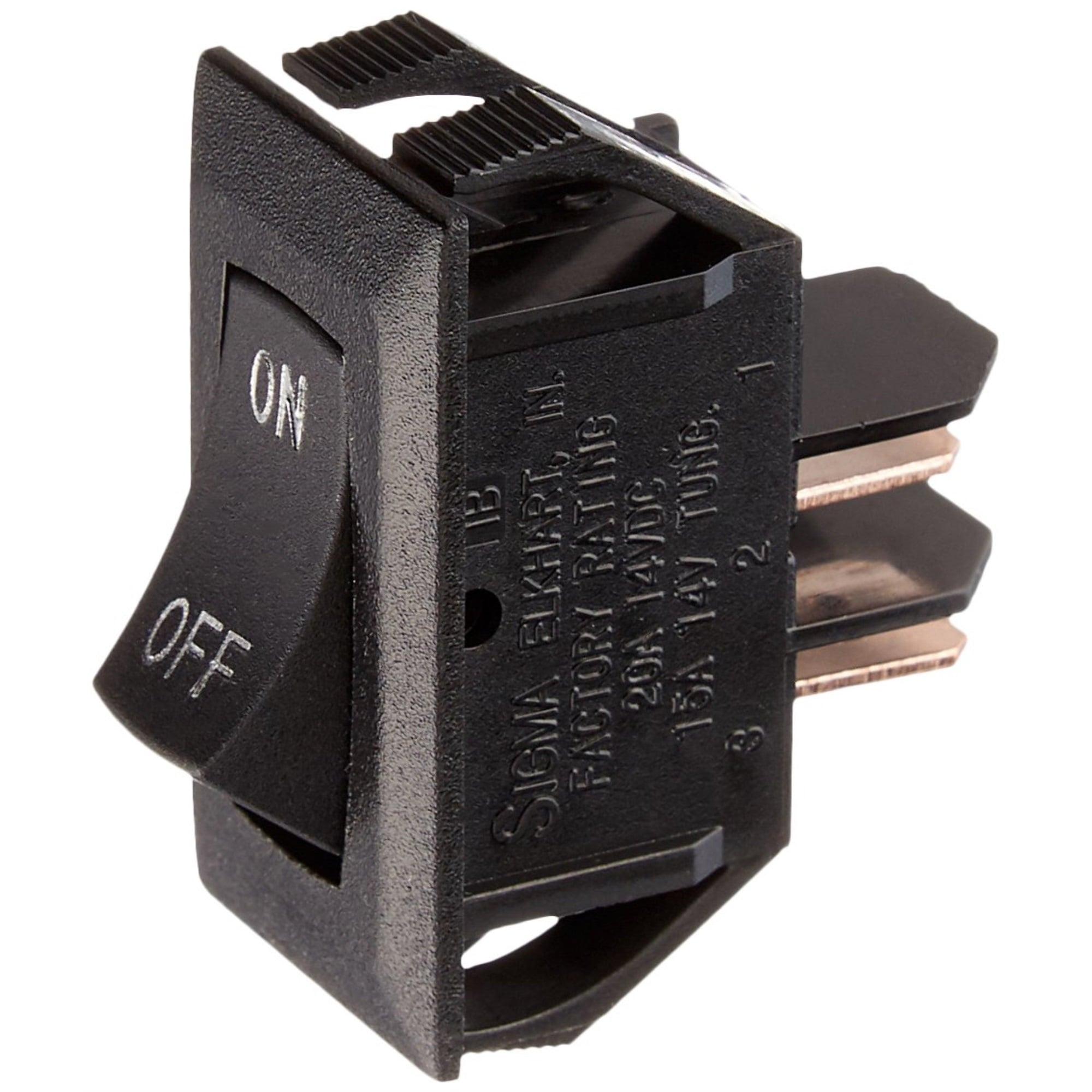 12V Labeled On/Off Blk/Si