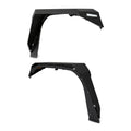 Fender Flare; Front; Metal; Black;