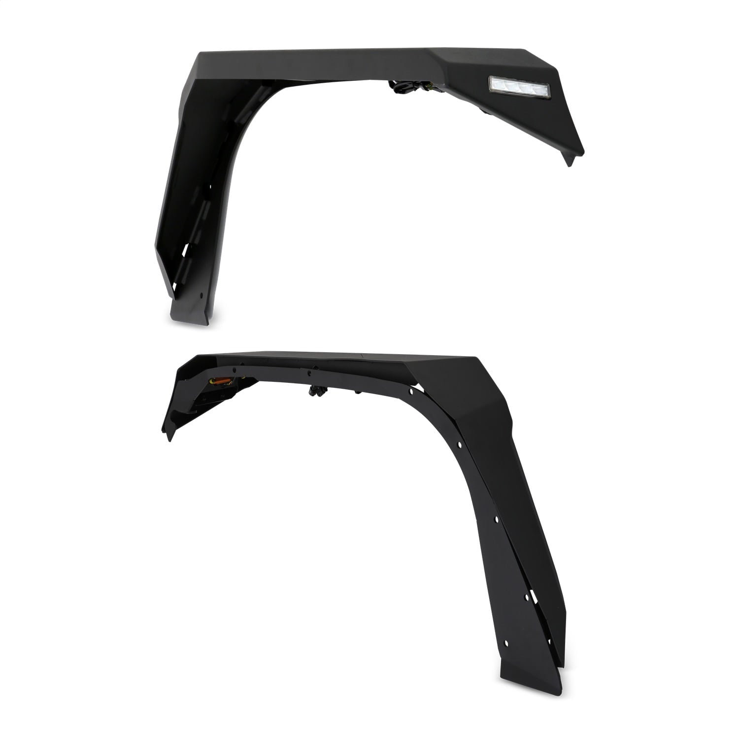 Fender Flare; Front; Metal; Black;