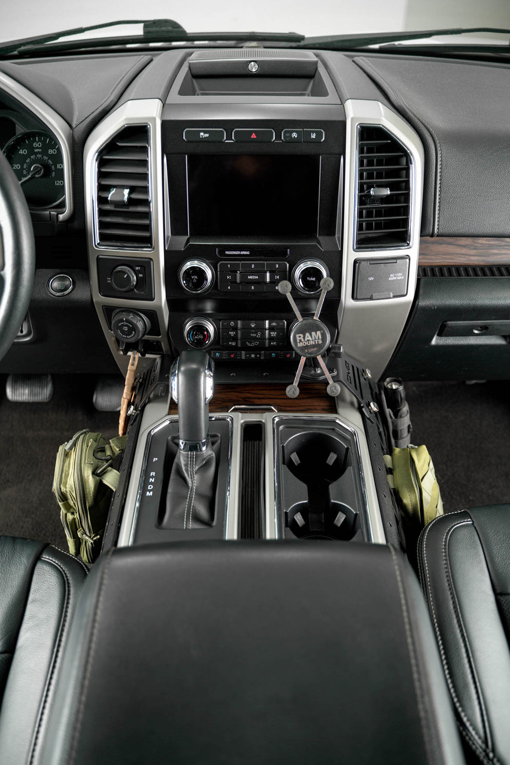 2015-2020 Ford F-150 & 2017-2021 F-250/350 Center Console Molle Panels & Device Mount