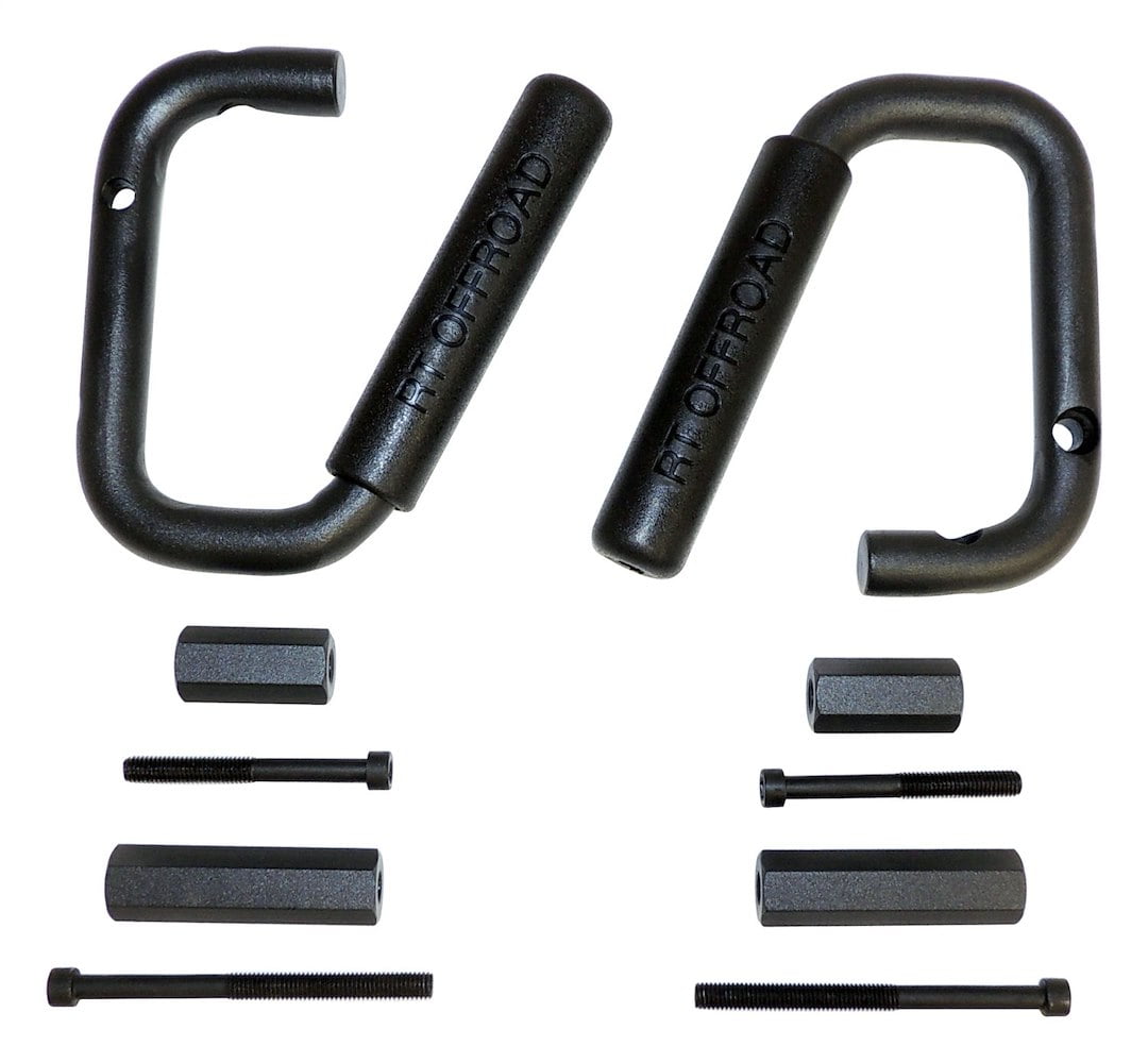Grab Handle Set Blk Steel Hndl Set