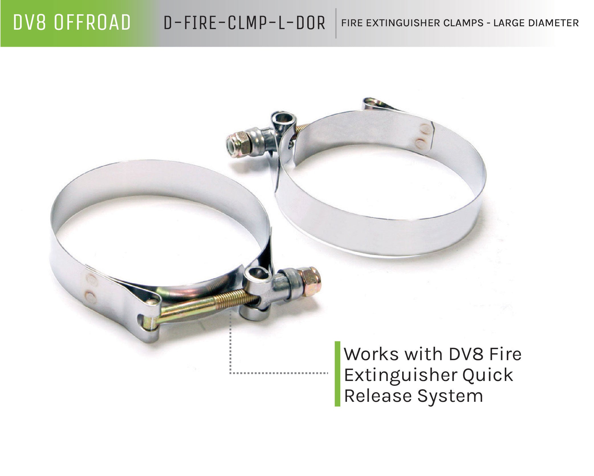 Fire Extinguisher Clamps Small Diameter