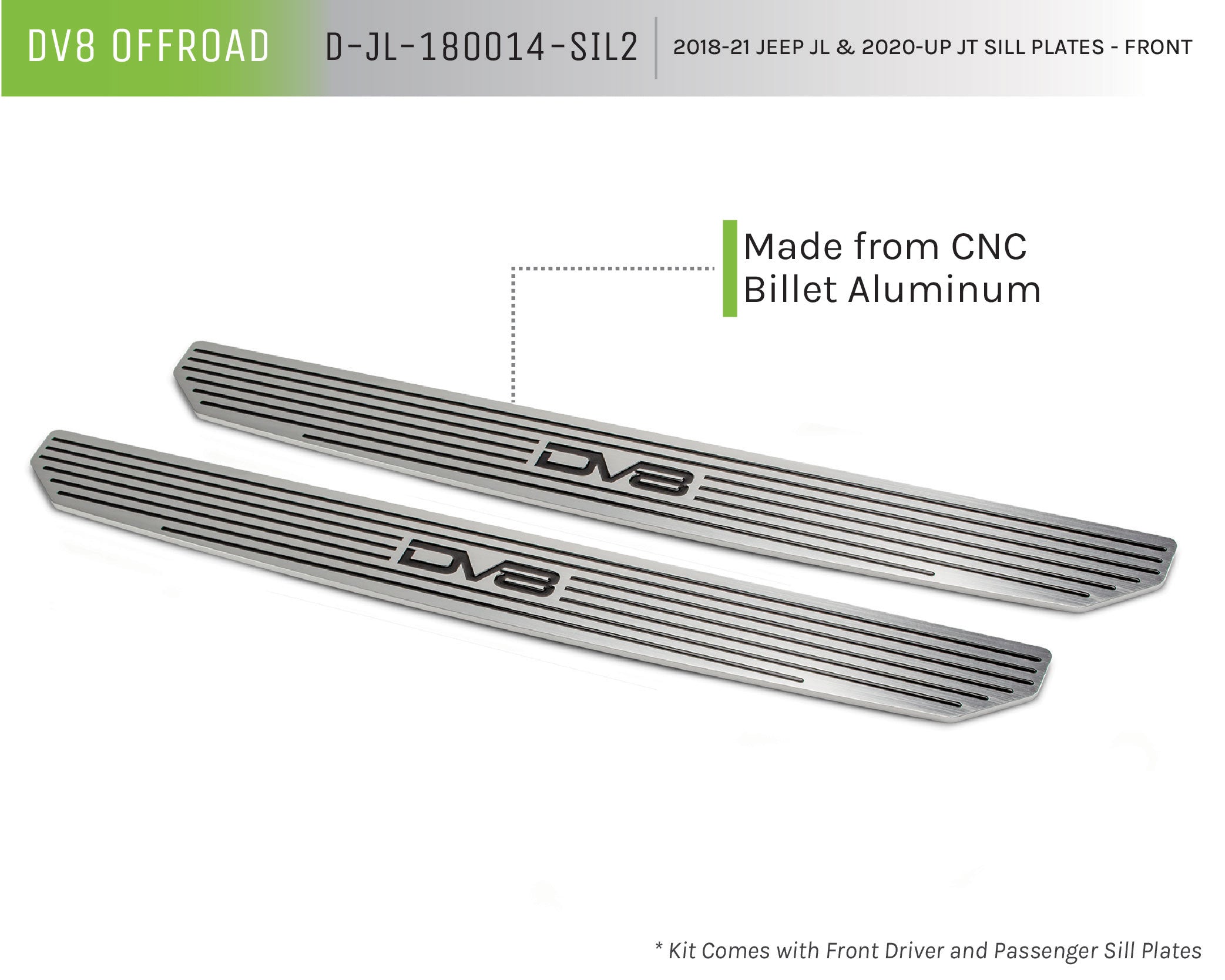 Jeep JL & JT Sill Plates Front