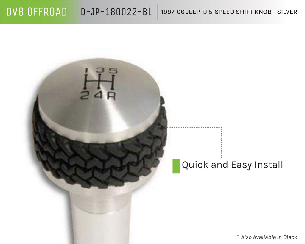 Jeep TJ 5-Speed Shift Knob Black