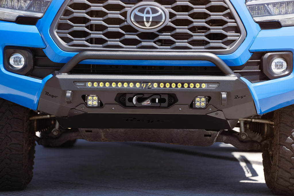 2016-2023 Toyota Tacoma Center Mount Winch Front Bumper w/ Top Hoop