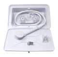 White Utl Shwr Box W/Lock