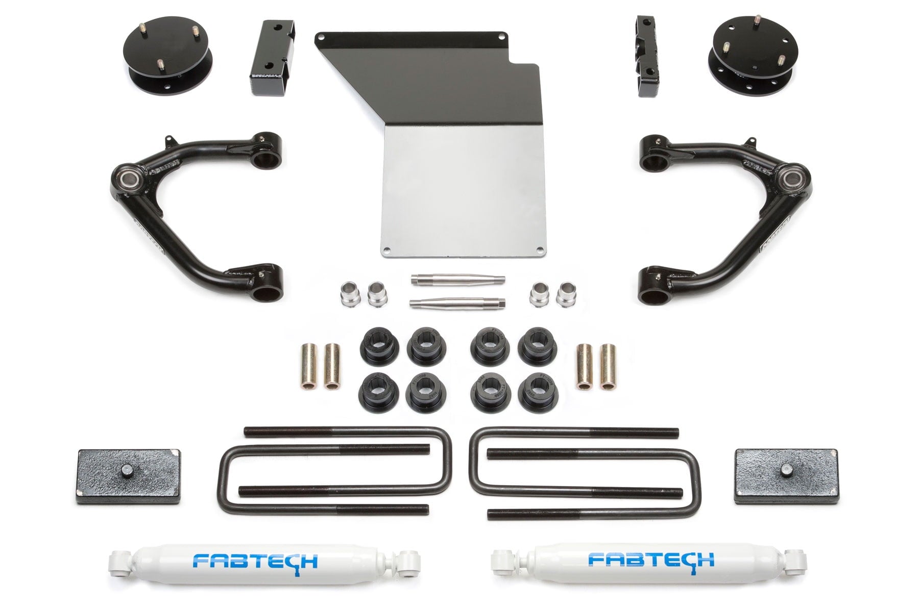 Fabtech Suspension Lift Kit - 3? UNIBALL UCA LIFT KIT with REAR PERFORMANCE SHOCKS – K1071