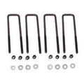 Fabtech Leaf Spring Axle U-Bolt Kit - U-Bolt Kit, Square, 3 in. x 10.5 in. x 9/16 in