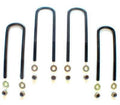 Fabtech Leaf Spring Axle U-Bolt Kit - U-Bolt Kit, Round, 3.25 in. x 10.16 in. x 9/16 in., Rear