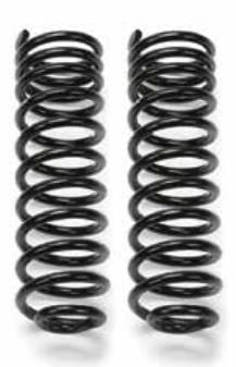 Fabtech Coil Spring Set - Coil Spring Kit, Black, Front, For 6 in. Lift, For...
