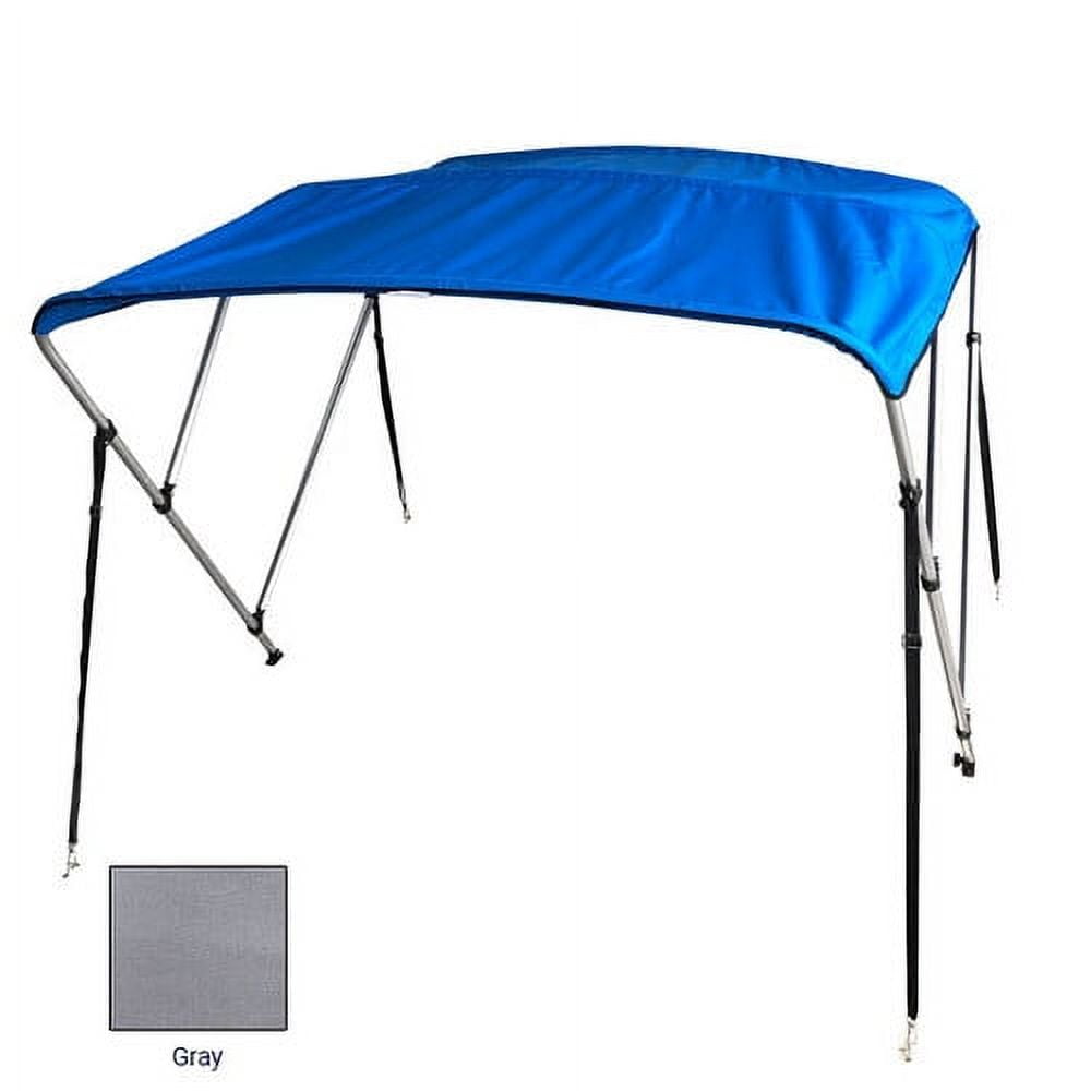 3 Bow Bimini Top 54"x6'x73-78" Gray