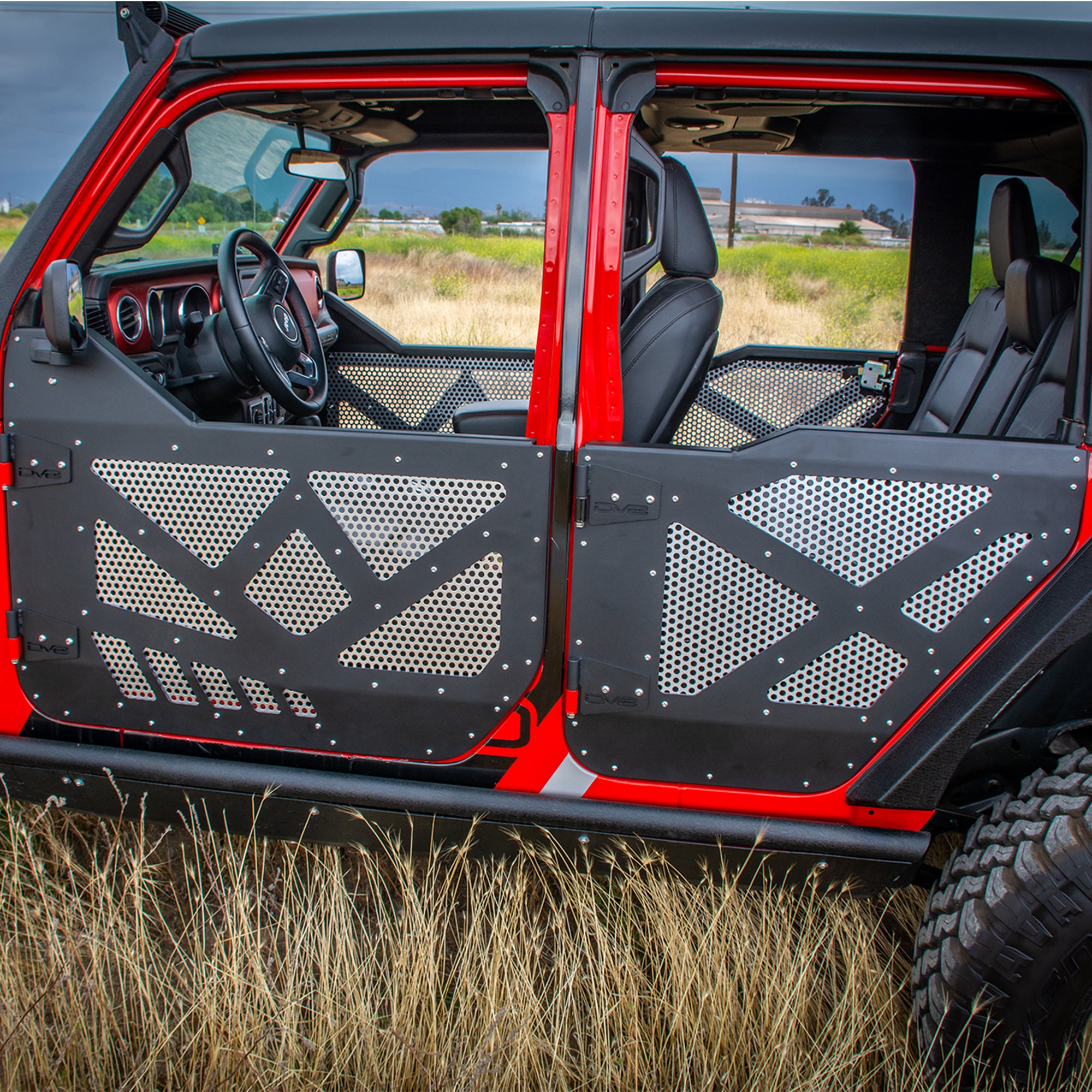 Jeep JL & JT Half-Doors With Aluminum Mesh