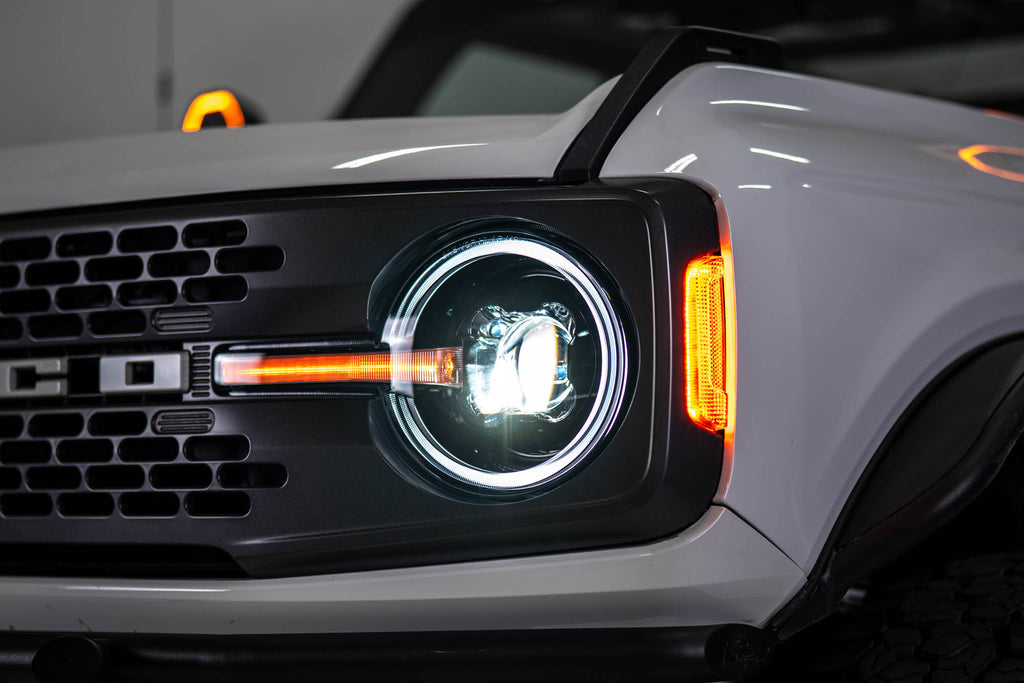 2021-2025 Ford Bronco Black Headlights