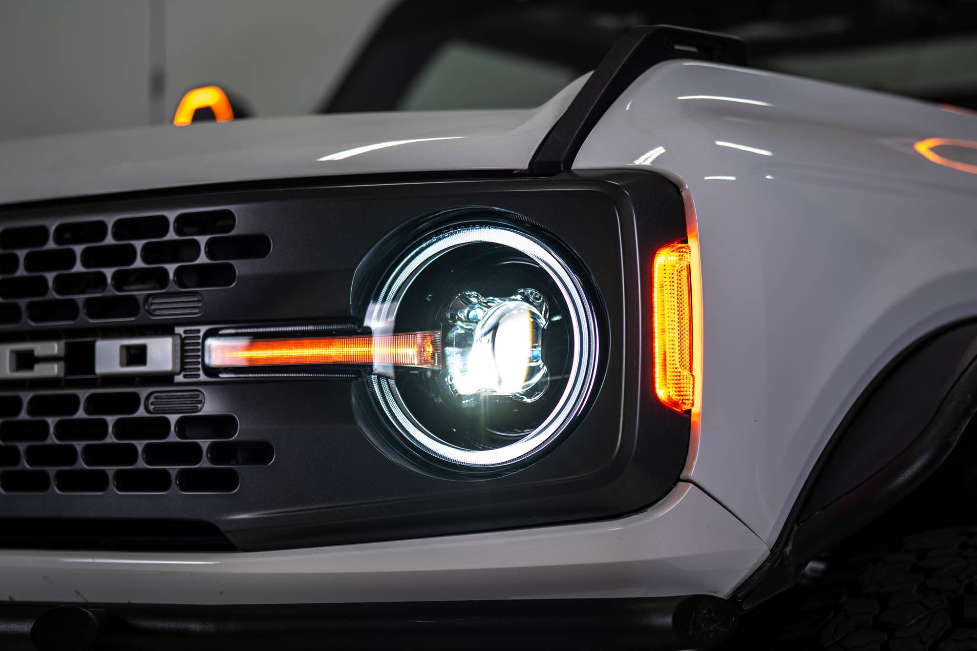 2021-2025 Ford Bronco Black Headlights
