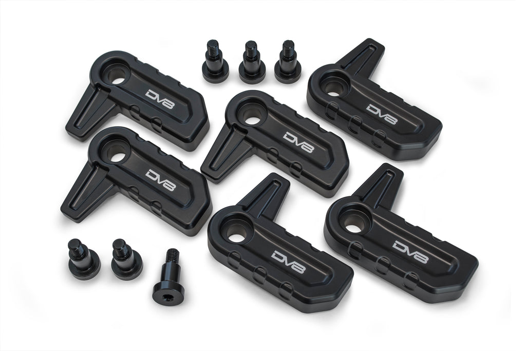 2018-2025 Jeep Wrangler JL & Gladiator JT JLU DV8 Offroad Billet T-Handles for Hard Top