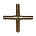 Brass Barb Cross  4-WAY3/8'(9.5MM)