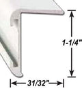 L.leg Crnr P.wht 16' Ea