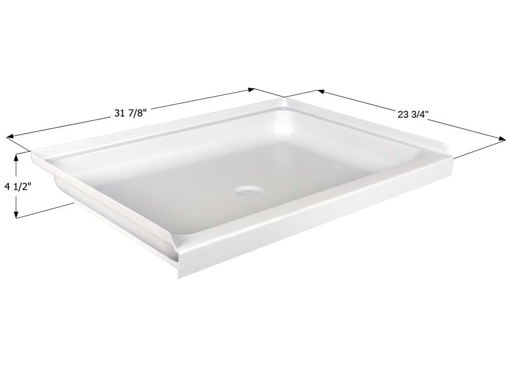Shower Pan  SP2432-PW  Center Drain