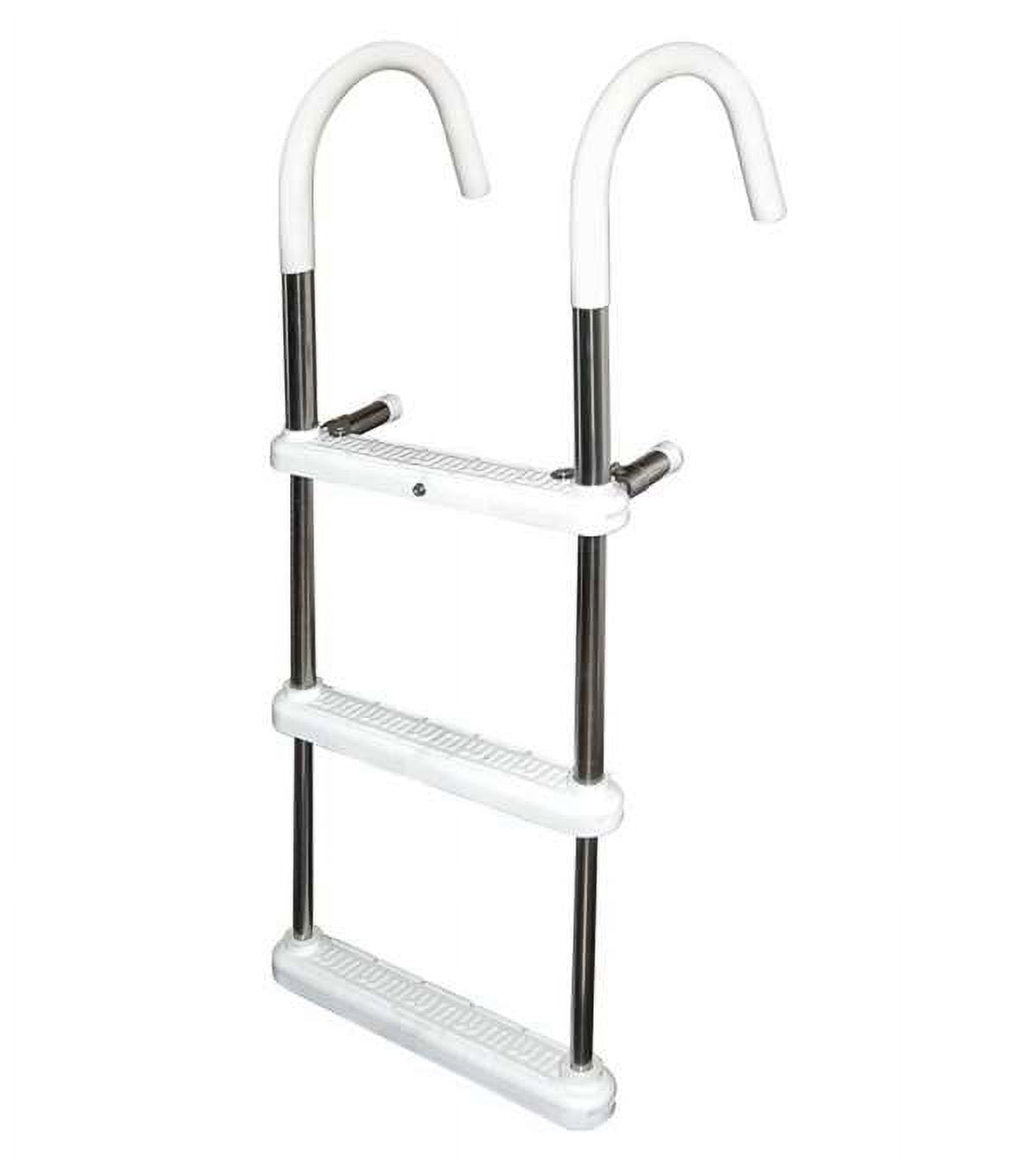 3-Step Gunwale Hook Ladder 7" Aluminum