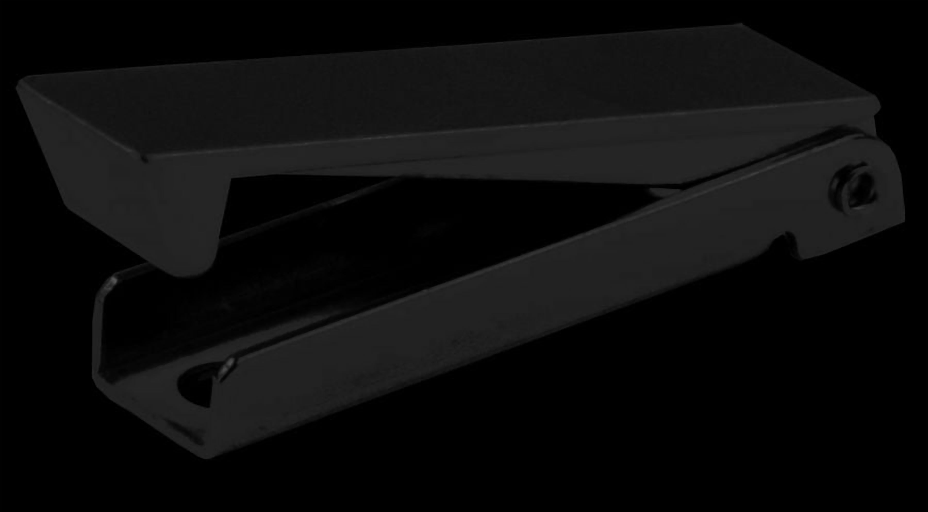 Baggage Door Catch  Square  Black
