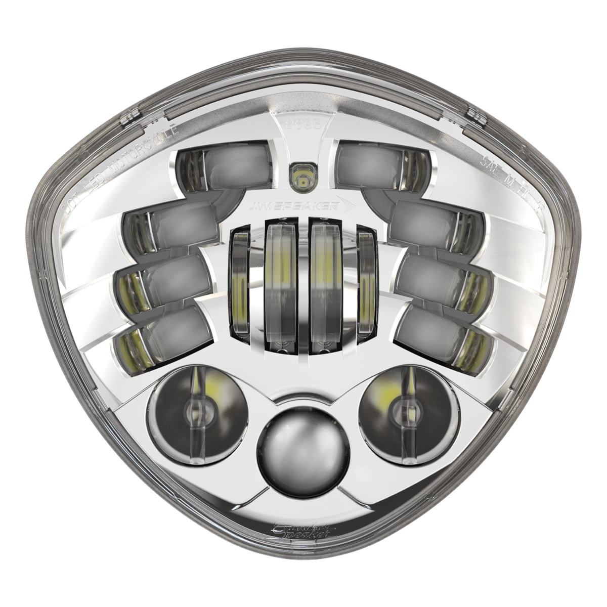 8695A2-12V LED Headlight  Chrm